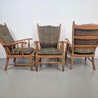 Vintage Scandinavische Beuk Fauteuil Mid Century ‘60 Japandi thumbnail 6