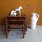 Vintage Manou Miniset, Mimiset, Nesting Tables, Tafeltjes thumbnail 8