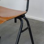 Set Van 4 Mooie Vintage Jaren ’60 Dutch Design Marko School/Kantine/Eetkamerstoelen thumbnail 10