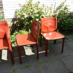 Mario Bellini Diner Chairs Cassina 1970’s Cab 412 & 413 thumbnail 6