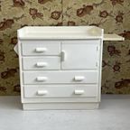 Vintage Commode Met Plankje Retro Babykamer Kast thumbnail 2