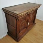 Antiek Vintage Landelijke Eiken Dressoir Wandkast Ladekast 2 thumbnail 11