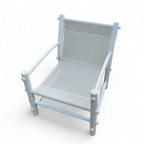 2 X Plastic / Pvc Pipe / Mesh / Indoor / Outdoor Chairs / 1970s thumbnail 15