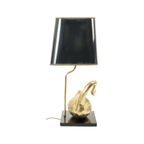 Grote Zwaan Lamp Hollywood Regency Tafellamp Regina Italy 58Cm thumbnail 4