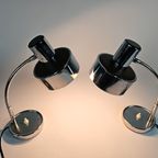 Vintage - Made In Italy - Florence - Tafellampen Set (2) - Attr. Targetti Sankey - Chroom - Metaa thumbnail 3