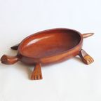 Turtle Shaped Trinket Box, Tropical Wood thumbnail 4