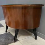 Small Kidney Shaped Cabinet With Glass On Top 1960S thumbnail 5