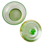 Vintage Glazen Sieradendoosje Groen Glas 1950’s thumbnail 4