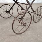 Antieke Houten Kinderwagen thumbnail 9