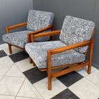 Set Of Two Grey Easy Chairs 1960S thumbnail 2