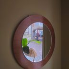 Vintage Ronde Spiegel Teak Teakfineer thumbnail 5