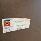 Vintage Coffee Table Rond Notenhout Opal Design thumbnail 11