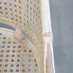 Set Van 2 Leuke Vintage Jaren 70 Design Stoelen Van Jonathan Adler Gemaakt Van Riet En Bamboe thumbnail 10