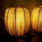 Setprijs 2 Vintage Nachtkastjes Lampen Jaren 70 Tulpvoet Lamp thumbnail 6