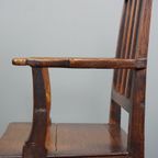 Prachtige Antieke Engelse Begin 19E Eeuw Side Chair Met Armleunigen thumbnail 11