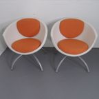 Set Van 2 Kuipstoelen 1980's thumbnail 3