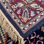 Handgeknoopt Perzisch Vloerkleed 124X175Cm - Wol Tapijt Vintage Vazen Bruin Blauw thumbnail 7