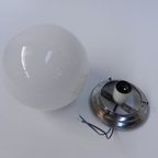 Art Deco Plafondlamp Met Ronde Glazen Bol thumbnail 9