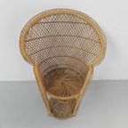 Vintage Rotan En Bamboe 'Emmanuelle' Stoel, Klein Model thumbnail 11