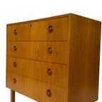 Vintage Ladekast Kastje Jaren 60 Teak Fineer Commode Design thumbnail 14