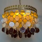 Vintage Schelpen Retro Kleuren Hanglamp Capiz Lamp Kroonluchter thumbnail 15