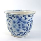 Vintage Bloempot Blauw-Wit China thumbnail 3