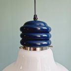 Vintage Witte Opaline Hanglamp, Jaren 70 thumbnail 6