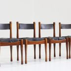 Bernini Vintage Italiaanse Eetkamer Stoelen Van Silvio Coppola, Set Van 6 thumbnail 2
