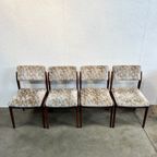 Vier Zeldzame Vintage Eetkamerstoelen, Model 641p, Rudolf Glatzel Voor Thonet thumbnail 14
