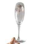 2 Stuks Vintage Champagne Glazen Goudkleurige Blaadjes thumbnail 2