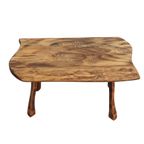 Vintage Scandinavisch Side Table Blank Eiken Geolied, Jaren '60 thumbnail 3