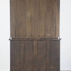 Grote En Praktische Antieke Engelse Mahoniehouten Boekenkast/ Secretaire Uit De 19e Eeuw thumbnail 8