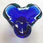 Vintage Murano Glas Asbak Prachtige Blauw Tinten thumbnail 3