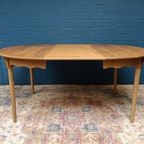 Vintage Eiken Ronde Tafel, Deens Design Van Henning Kjaernulf, thumbnail 10