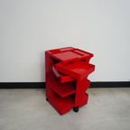 Bieffeplast "Boby" Red Rolling Trolley, Joe Colombo - 1970S thumbnail 2