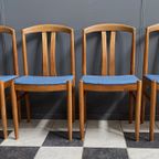 4X Ekstrom Oak Dining Chairs For Johansson & Soner Sweden 1960S thumbnail 2