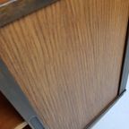 Deens Dressoir | Tambour Deurtjes Teak Fineer Hout thumbnail 8