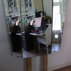 Een Drieluikspiegel, Vintage, Brocante, Retro thumbnail 3