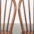 Set Van 4 Vintage Houten Windsor Spijlen Stoelen Uit De Jaren ’70 In Engelse Stijl thumbnail 9