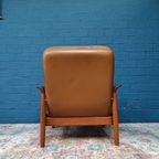 Vintage Fauteuil Met Voetenbank, Deens Design thumbnail 6