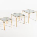 Italian Modern Nesting Side Tables, 1970S thumbnail 2