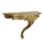 Vergulde Rococo Stijl Spiegel Met Console Acanthus Frankrijk thumbnail 6