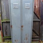 Mooie Industriele Metalen Vintage Kast thumbnail 18