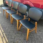 Set Van 4 Vintage Stoelen thumbnail 2