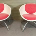 Set 2 Vintage Gubbo Swivel Fauteuils, Mia Lagerman, Ikea thumbnail 12