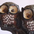 Ceramic Owls Sculpture By Elisabeth Vandeweghe For Perignem 1970S, Belgium. thumbnail 17
