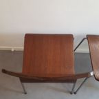 Setprijs  4 Houten Stapelstoelen Retro Stoelen Plywood Ikea Chairs thumbnail 6