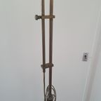 Vintage - Vloerlamp - Staande Lamp - Koper - Opaline Kap thumbnail 10