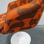 Jaren 70 Tulpstoel Oranje Fauteuil Spaceage Stoel thumbnail 11