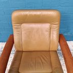 Vintage Fauteuil Met Voetenbank, Deens Design thumbnail 8
